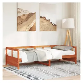 vidaXL Tagesbett ohne Matratze Wachsbraun 80x200 cm Massivholz Kiefer