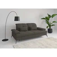 sit&more 3-Sitzer Amica, inkl. Sitztiefenverstellung und Armteilverstellung, wahlweise mit Kopfteilverstellung und Bettfunktion grau