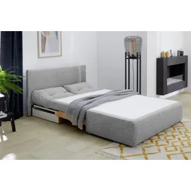 Jockenhöfer Schlafsofa Torben Polyester 2-Sitzer Grau