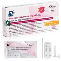 3-in-1 Test Atemviren-Influenza A+B & COVID-19 (SARS-CoV-2) Antigen Test Kit) - Schnelltest für Zuhause - Zertifizierte Premiumqualität - einfach, schnell, präzise (1)