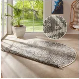 freundin Home Collection Teppich "Lilja Wendeteppich" Gr. 32, beige (creme, grau), H:5mm Ø:200cm, Polypropylen (PP), FREUNDIN HOME COLLECTION, Teppiche, Teppich, In-& Outdoor, beidseitig, Wetterfest, Balkon, Garten, Wohnzimmer
