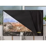 Python Python® TV-Cover wetterfester Schutz 78x48cm 28“ bis 32“ TV - Schwarz/Transparent