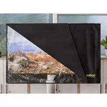 Python Python® TV-Cover wetterfester Schutz 78x48cm 28“ bis 32“ TV - Schwarz/Transparent