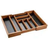 KESPER Variabler Besteckkasten aus Bambus 43 x 6 x 34 cm braun