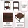 MCW Blumentisch MCW-K71 30 x 61 cm Beige