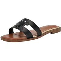 Tommy Hilfiger Damen Terenz Flat Sandal, Schwarz, 41 EU - 41 EU