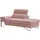 Egoitaliano "Princess, elegantes Designsofa mit erstklassigem Sitzkomfort", inkl. verstellbarem Kopfteil und edle Designmetallfüße rosa