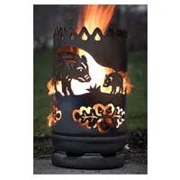 Feuertonne Wildschwein Feuerstelle Feuersäule Feuerschale Schwarzwild Keiler