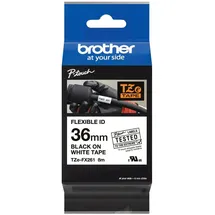 Brother TZE-FX261 36mm schwarz auf weiß
