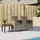 vidaXL Gartensofa 2-Sitzer Loungeset grau
