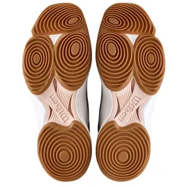 Wilson Hurakn Lite Laufschuhe weiß beige Damen Padel-Schuh, Weiß/Rosa/Gum1a, Gr. 38 2/3