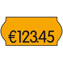 Checkpoint METO Preisetiketten 9420545, 26x12mm, leuchtorange permanent, 27.000 Etiketten 4023218960863 Checkpoint METO 18 Rolle