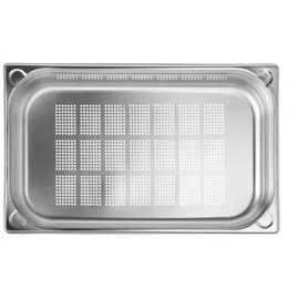 HENDI GN-Behälter Perforiert 1/1 9 Liter 65 x 32,5 x 6,5 cm Weiß