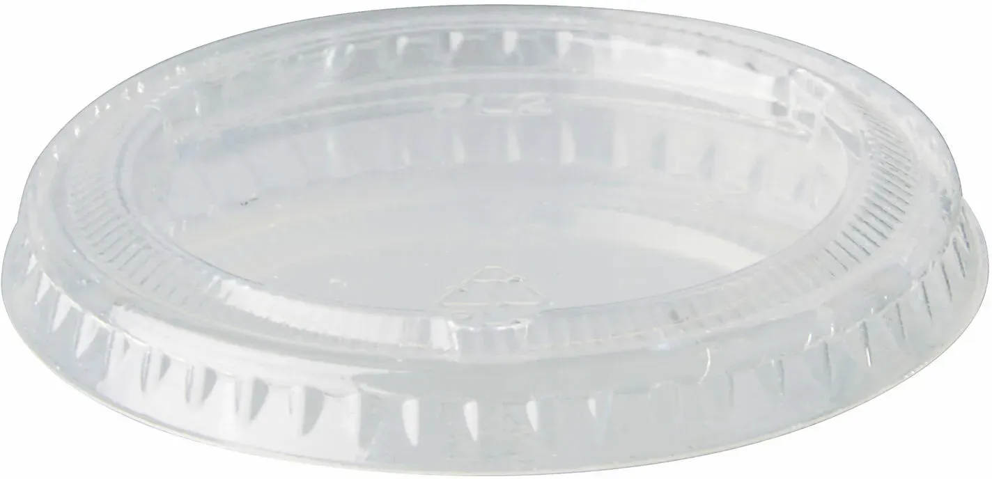 BIO Deckel für Portionsbecher, PLA rund O 6 cm transparent, 50 Stk.