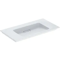 Schrankwaschtisch „One“ mit horizontalem Ablauf 90 × 48 cm  mit KeraTect®