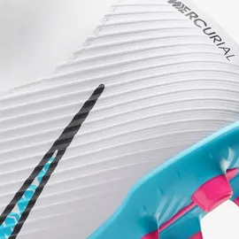 Nike Mercurial Superfly 9 Club FG/MG Herren Weiß/baltischblau-rosa Explosion 44,5