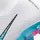 Nike Mercurial Superfly 9 Club FG/MG Herren Weiß/baltischblau-rosa Explosion 44,5