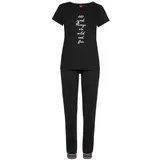 S.Oliver Damen Pyjama schwarz Gr.40/42