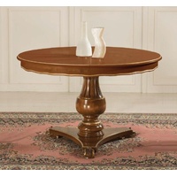 JVmoebel Esstisch, Luxus Rund Tisch Massiv Holz Italien Esszimmer Tische Runde Möbel braun