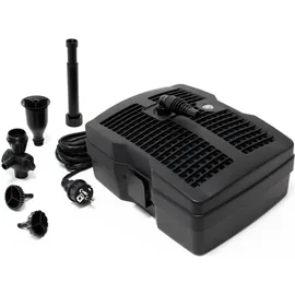 Wiltec SunSun CUF-2500 3in1 Filter mit 3 Fontänenaufsätzen 1000l/h 28W 9W UV-Klärer