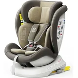 Tweety Plus DELUXE iSizeLightBrown Kindersitz mit 360 Grad drehbarem Isofix-System-BUF BOOF 0, 36 kg - Blau