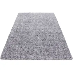 Hochflorteppich Life Lightgrey Hellgrau ca. 140x200cm