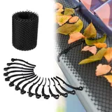 Relaxdays Dachrinnen Laubschutz 6 m Schwarz
