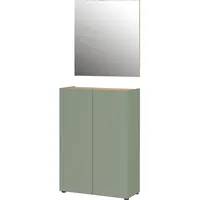 Germania Garderoben-Set »Alviano«, (2 St.), mit eckigem Spiegel, optional