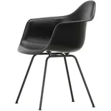 Vitra - Eames Plastic Armchair DAX RE, basic dark / tiefschwarz (Filzgleiter basic dark)