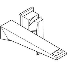 Grohe Allure Brilliant 2-Loch-Waschtischbatterie Hard Graphite