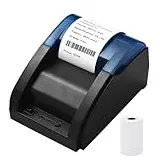 SHUAIGUO 58-mm-Desktop-Belegdrucker, POS-Drucker, direkter Thermodruck, kompatibel mit Android/iOS/Windows, unterstützt ESC/POS für den Versand, Restaurant, Küche, Supermarkt, Zuhause,