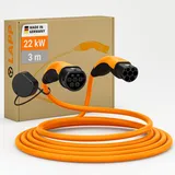 Lapp Mobility, Helix Typ 2, bis zu 22 kW, 3 m, orange