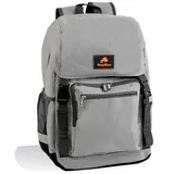 CampFeuer Freizeitrucksack Kühlrucksack 20 Liter, leicht und wasserdicht, grau grau