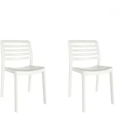 Resol garbar WIND Stuhl Indoor, Outdoor Set 2 Weiß