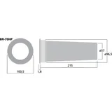 Monacor BR-70HP Bassreflexrohr