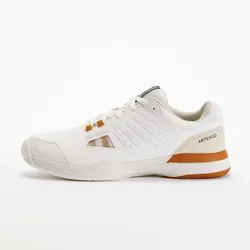 Herren Tennisschuhe Multicourt - TS500 beige, beige|braun|weiß, 39