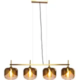 Kare DESIGN Pendelleuchte Goblet Quattro Alu, Eisen, Stahl & Metall Gold Messing