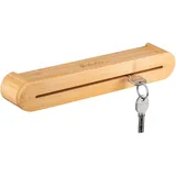 eluno Schlüsselbrett,, Braun, Holz, 29.5x5x5 cm, Garderobe, Schlüsselboards & -kästen