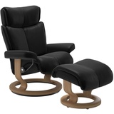 Stressless Sessel Magic M | Classic Untergestell Batick Schwarz Eichefarben