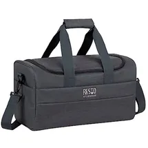 RESTO Kitchenware Kühltasche Felis Große Lunchtasche faltbar, sportl. Picknicktasche Thermotasche, 19 l, Hermetische Sporttasche, verstellbarer Schultergurt weicher Tragegriff grau