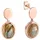Jamelli Ohrstecker JAMELLI braun 925/- Sterling Silber one-size
