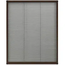vidaXL Insektenschutz-Plissee für Fenster 60 x 160 cm Braun