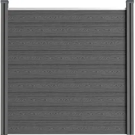 Home Deluxe Sichtschutzelement  grau Aluminium 5 St.