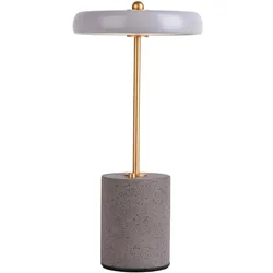 Tischleuchte Schreibtischlampe Beistelllampe LED Touch-Schalter Dimmbar Grau
