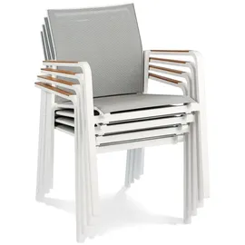 BEST Freizeitmöbel Paros Set 7-tlg. anthrazit/Teakholz