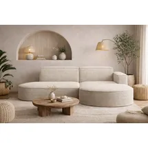 kaiser möbel Ecksofa mit runden Abschlüssen aus Cordstoff & Couches, Wohnlandschaften, Ecksofas