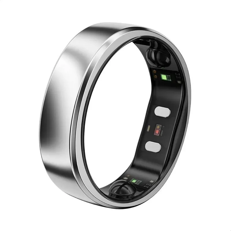 RingConn Gen 2 Air, Ultra-Thin AI Smart Ring, Size First with Sizing Kit, 10-Day Battery Life, Sleep/Heart Rate/Stress/Fitness Tracker, Compatible with Android & iOS - Size 7, Galaxy Silver