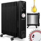 KESSER KESSER® Ölradiator - Elektrische Heizung 2500W Öl Radiator Elektroheizung Mobil Timer Lüfter Abschaltautomatik stufenlose Temperaturregelung Überhitzungsschutz