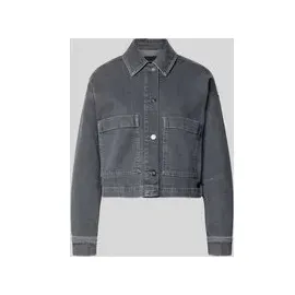 someday. Boxy Fit Jeansjacke mit aufgesetzten Taschen Modell 'Niandra', Hellgrau, 38