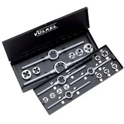Schneideisen-Sortiment LINKS, HSS, DIN 223, M 3-12